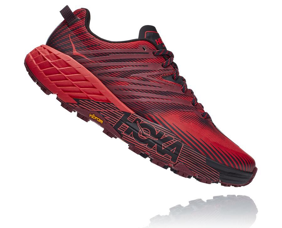 Zapatillas Trail Hoka One One Hombre - Speedgoat 4 - Rojas - CJU932657